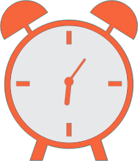 a small clock icon