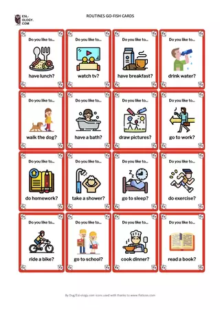 Daily Routines - ESL Kids Games