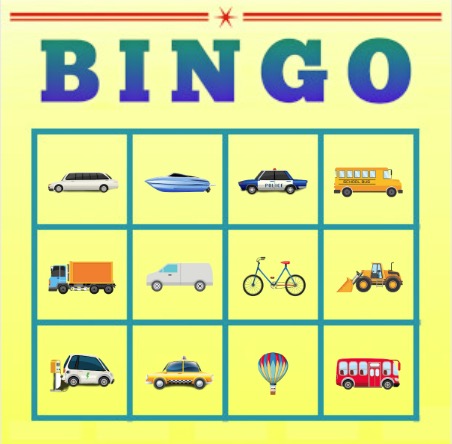 transport bingo